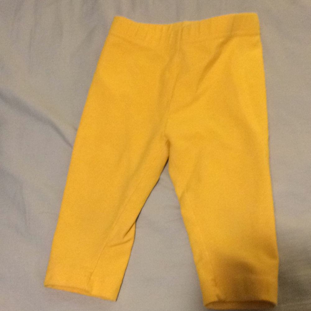 Hanna andersson Capri yellow pant